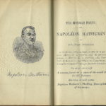 Photo : Copie de pages extraites du livre Nos Hommes Forts.- En 1884, André-Napoléon Montpetit publie les souvenirs de Mathurin, dans son livre intitulé: « Nos Hommes Forts ».