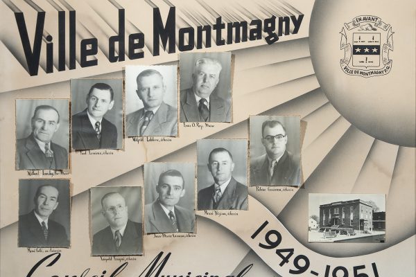 Le conseil municipal de 1949 à 1951. Maire: Louis-O. Roy. Conseillers: Jean-Marie Corneau,  Patrice Corriveau, Léopold Gagné, Wilbrod Landry, Wilfrid Leblanc, Paul Lemieux, Hervé Vézina. Greffier: René Côté.